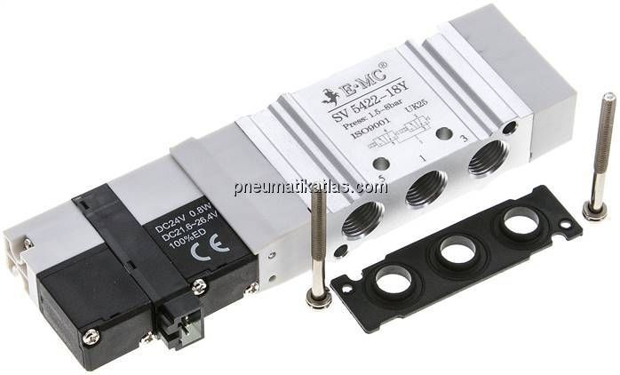 Magnetventil für S2V, 2x 3/2-Wege (NC/NC)
