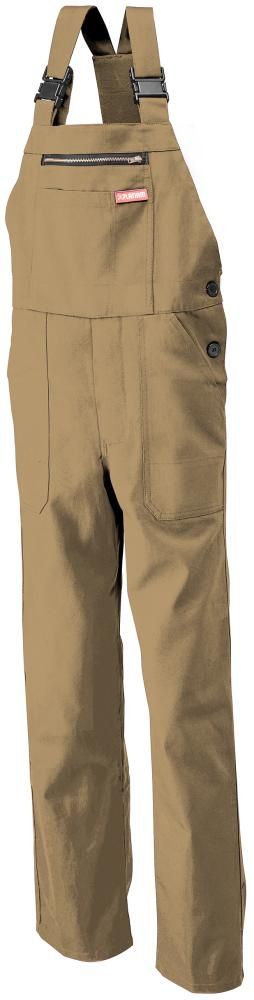Latzhose, 100% BW, 290 g/qm, Gr. 50, khaki PLANAM