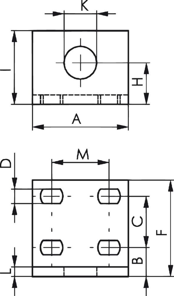 Winkelfuß stabil 6843 GR.0 AMF