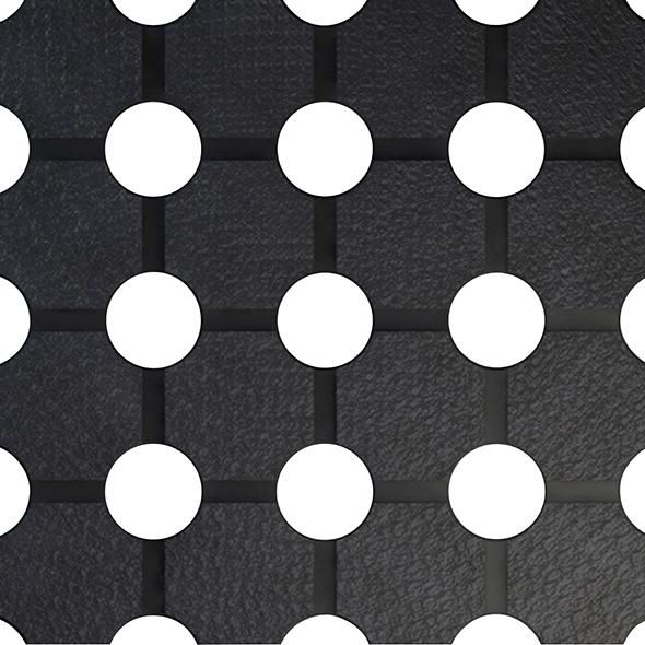 Wabenmatte kleine Löcher SBR/NR, schwarz kleine Löcher 10mm, 1000x91,5cm