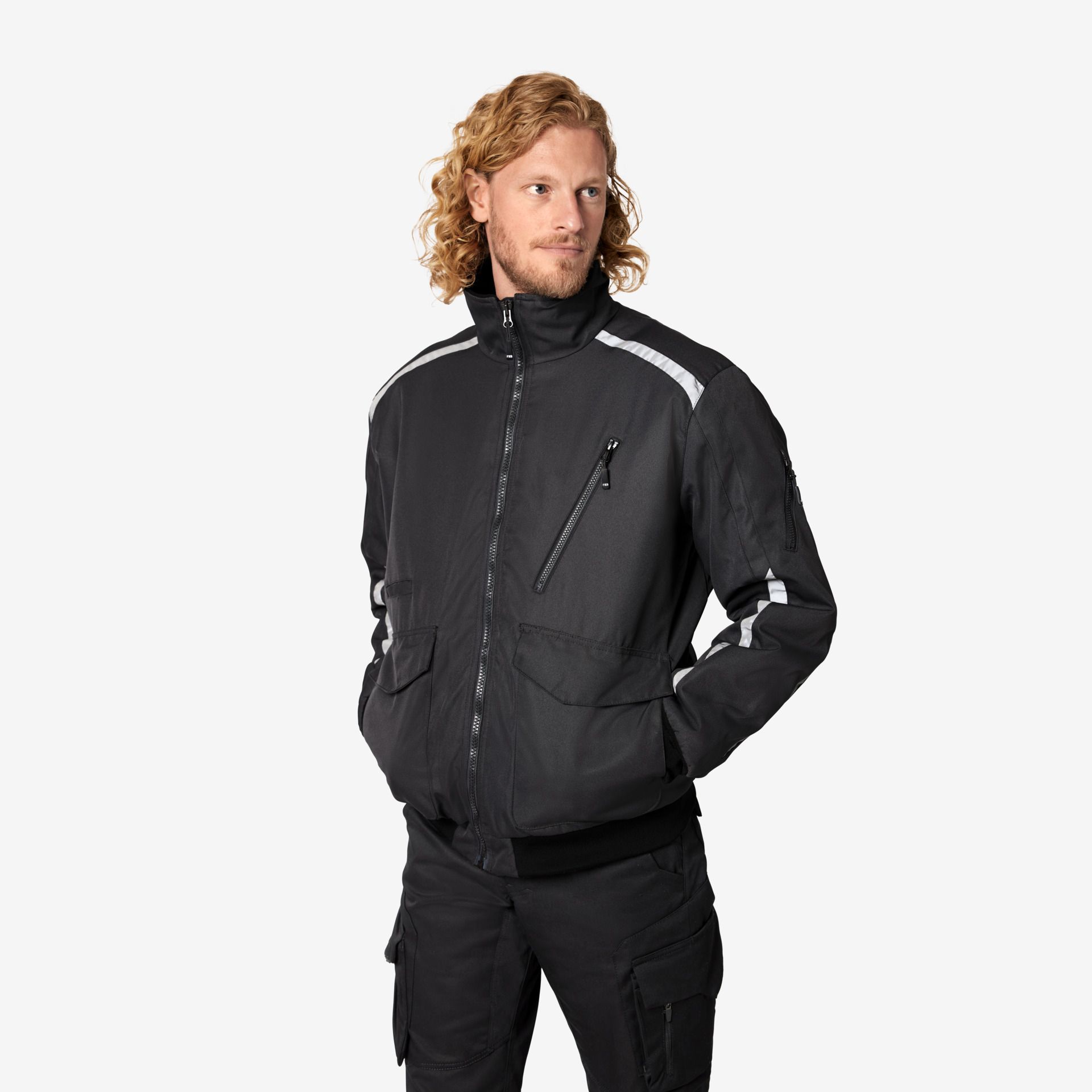 FHB Arbeitsjacke VOLKER mit Reflektoren