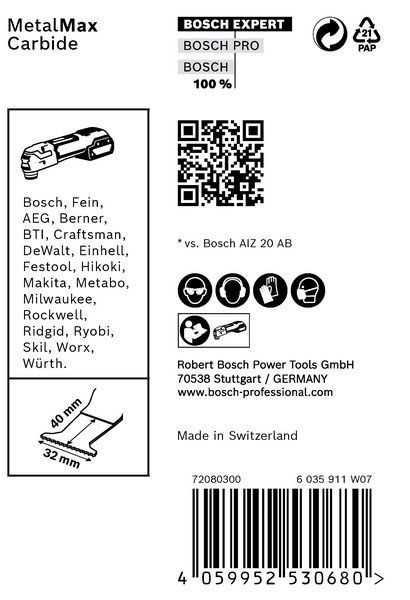 Bosch EXPERT MetalMax AIZ 32 AIT
