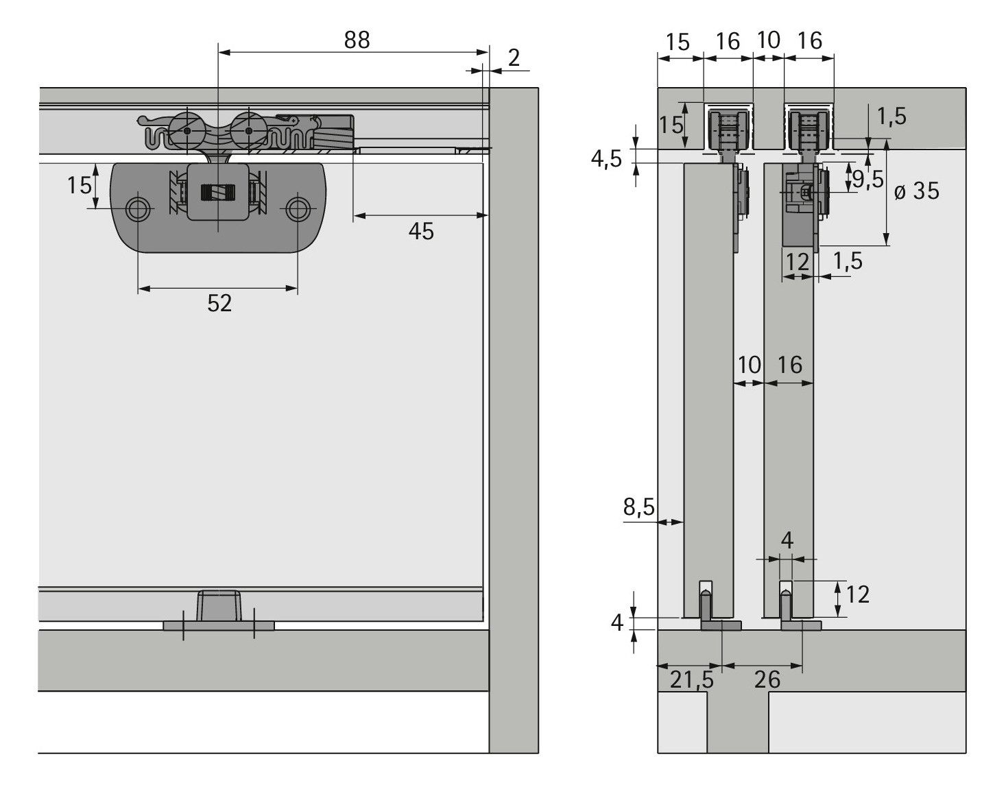 HETTICH Set TopLine 110