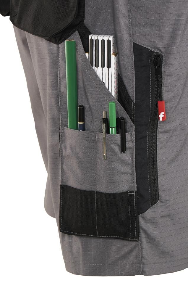 H-Bermuda Performance grau/schwarz Gr. 52 FORTIS