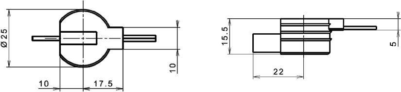 TF Kontaktelement rund 12V DC max. 36W