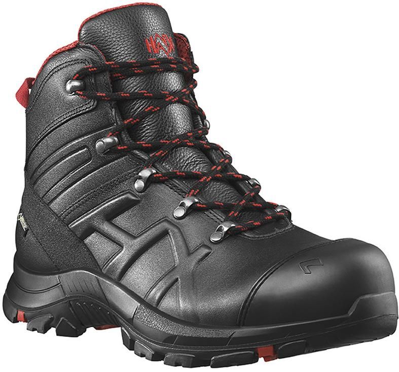 Sicherheitsstiefel BLACK EAGLE 54, MID, S3, schwarz-rot, Gr.10 (45)