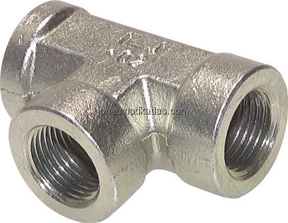 Hochdruck T-Stück G 1/8" (IG), Stahl verzinkt