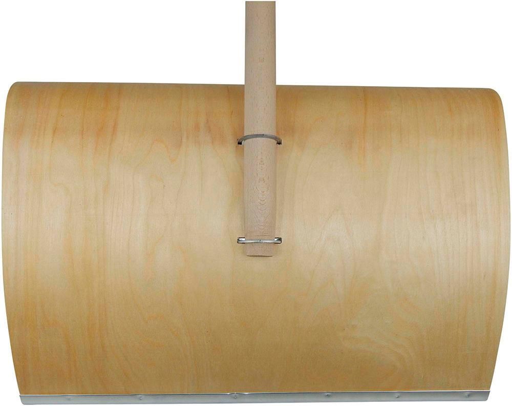 Schneeschieber Holz 500mmmit Stiel+Alu-Schutzkante