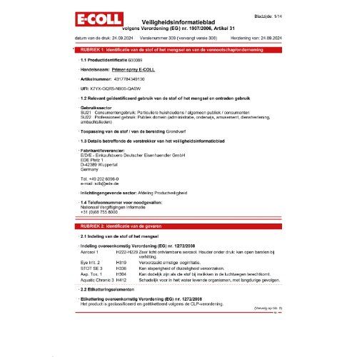 Grundierspray 400ml hellgrau E-COLL