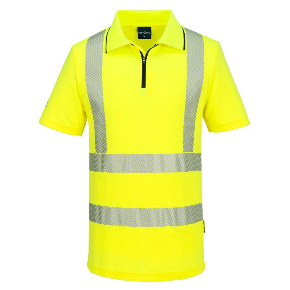 Portwest KX3 Warnschutz-Polo-Shirt, Gelb, Gr. 2XL