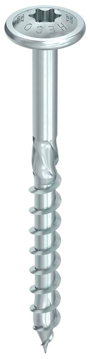 HECO-TOPIX-plus 10,0 x 320, Tellerkopf, T-Drive, Teilgewinde, verzinkt blau, A3K, 50 Stück, VARIANTA-Handwerkerverpackung