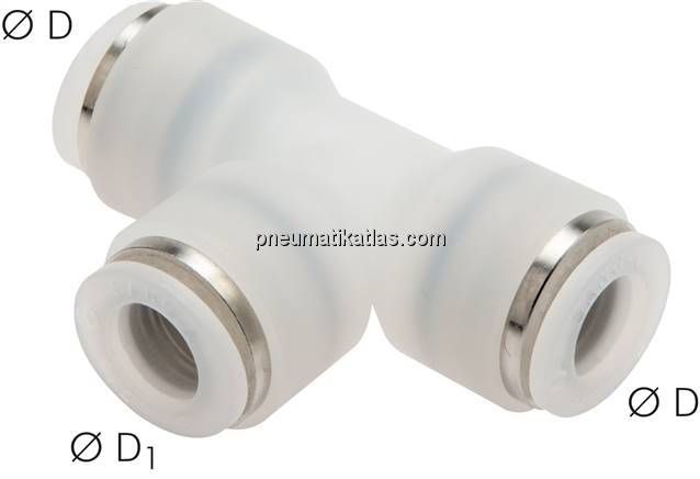 T-Steckanschluss 12mm-12mm, IQS-ES LE/IQS-PVDF