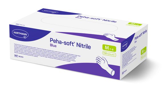 PEHA-SOFT® NITRILE BLUE Puderfrei und latexfrei, blau, Gr. XS
