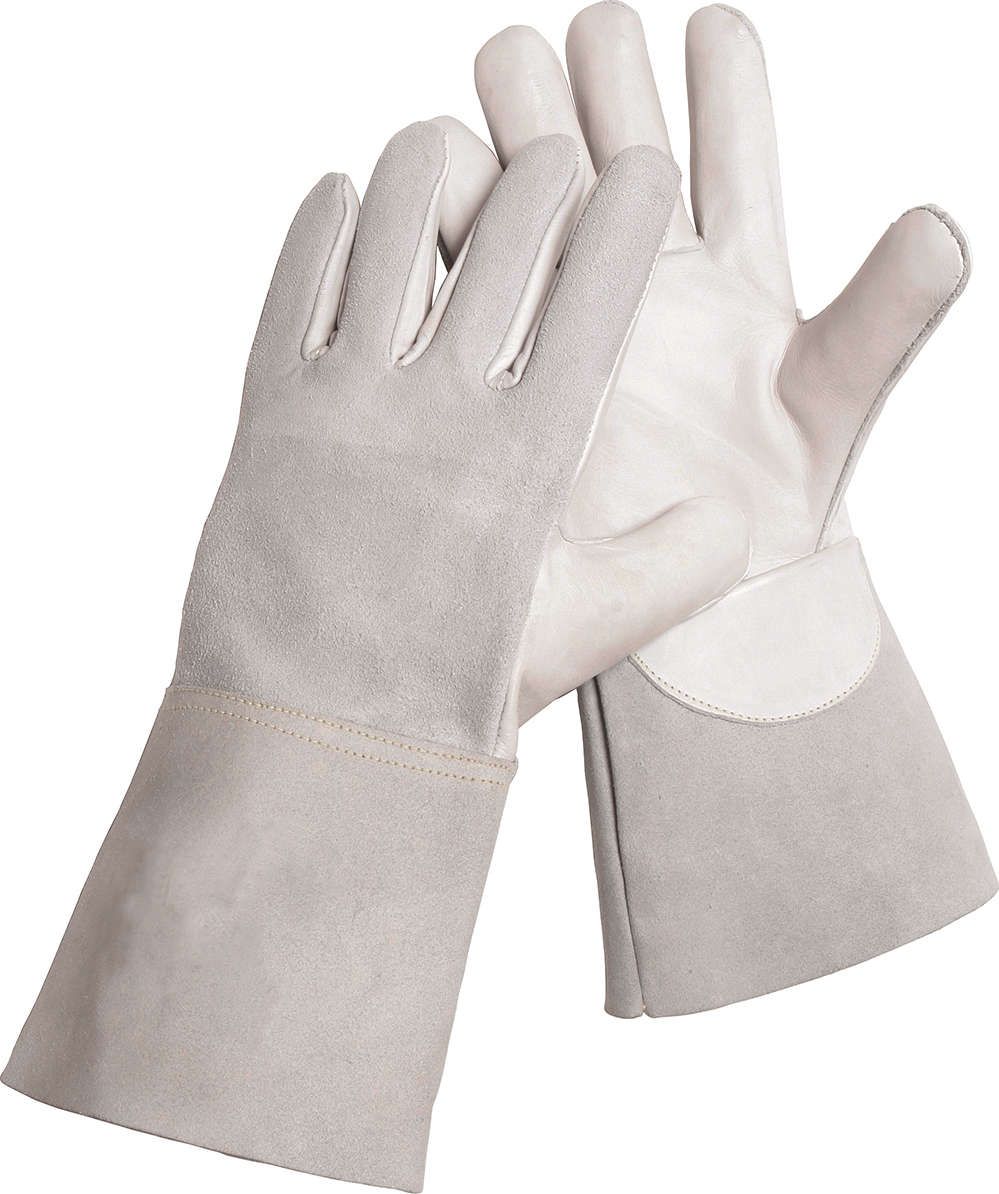 Schweißerhandsch. Typ 10 Spaltleder, 35cm,Gr.10