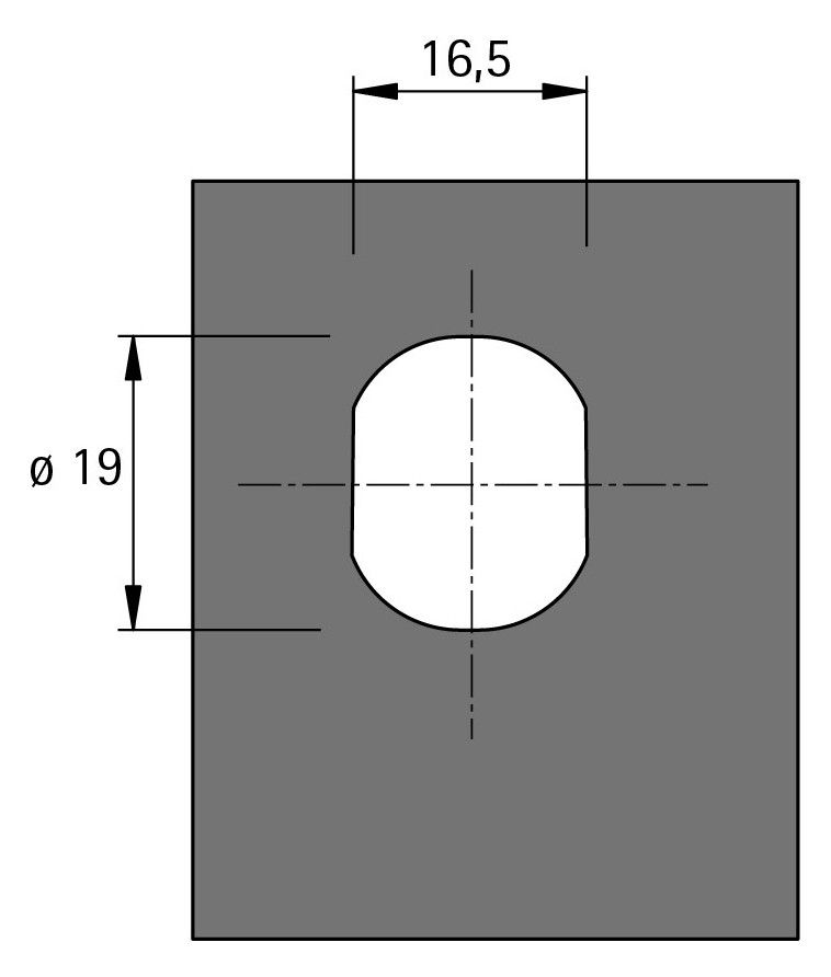 HETTICH Zylinderriegelschloss, 15 mm