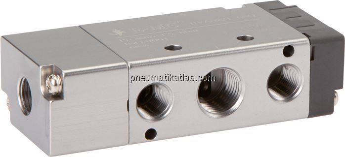 5/2-Wege Pneumatikventil, Federrückstellung, G 1/4" (Pilot u. Abluft G 1/8")