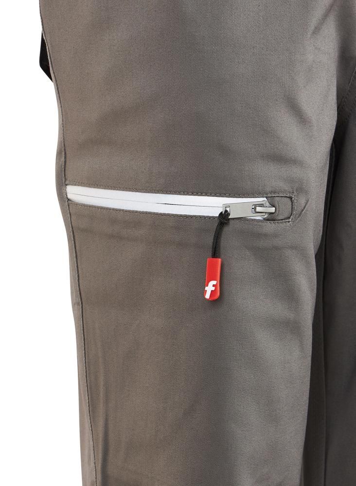 Damen-Cargohose Flex grau/schwarz/lime Gr. 32 FORTIS