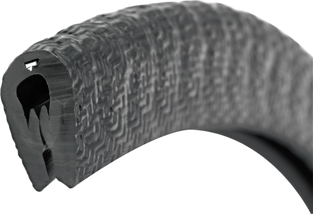 Kantenschutz flexibel konisch, schwarz, 13x15 mm, Klemmbereich 6,0-8,0mm, 50m FORTIS