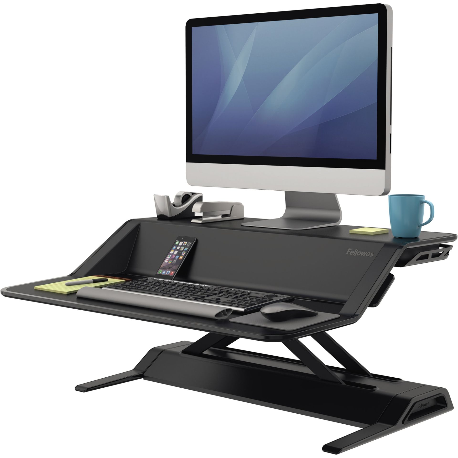 Sitz-Steh-Workstation Lotus schwarz