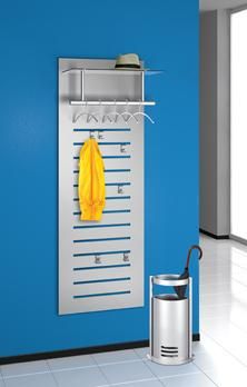 Wandgarderobe tec-art m. 6 Haken u. 5 Bügeln