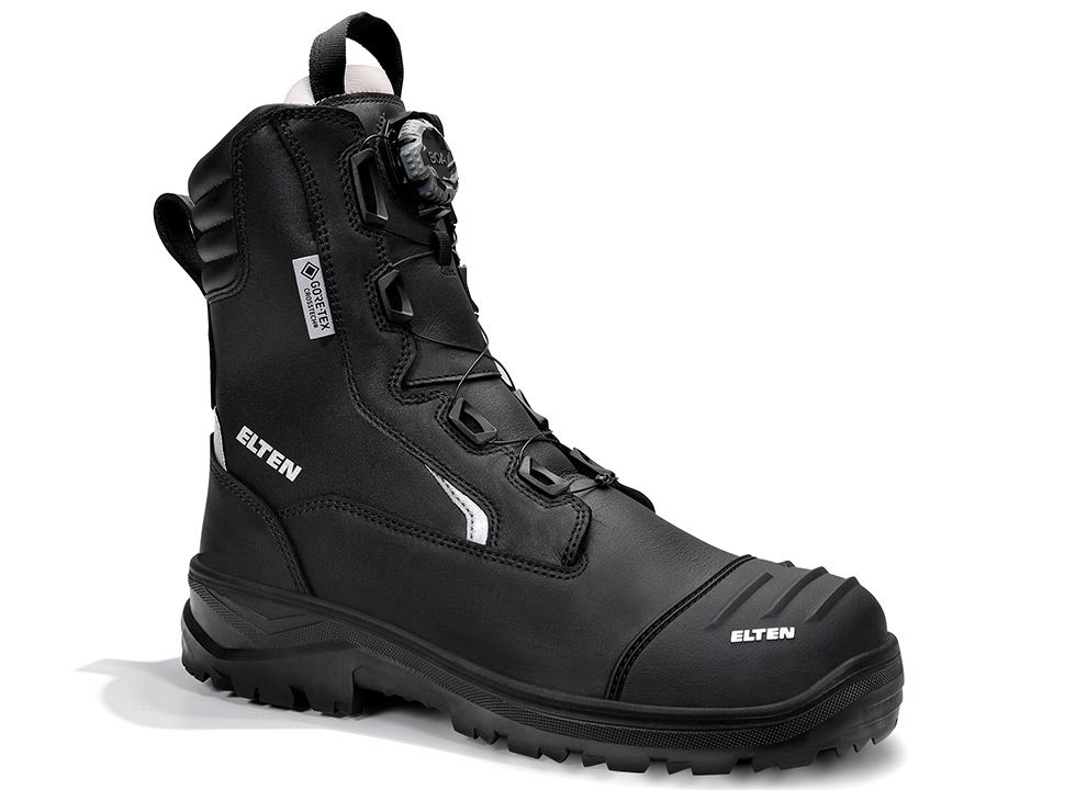 ELTEN Feuerwehrstiefel FRASER Pro BOA® HI3 Typ F1PA Stiefel (High) ESD, Schwarz, Gr. 45