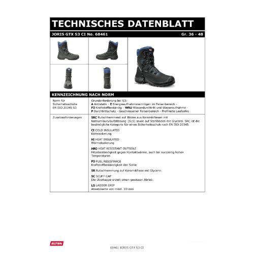 ELTEN JORIS Sicherheitsstiefel High S3, Grau, Gr. 42