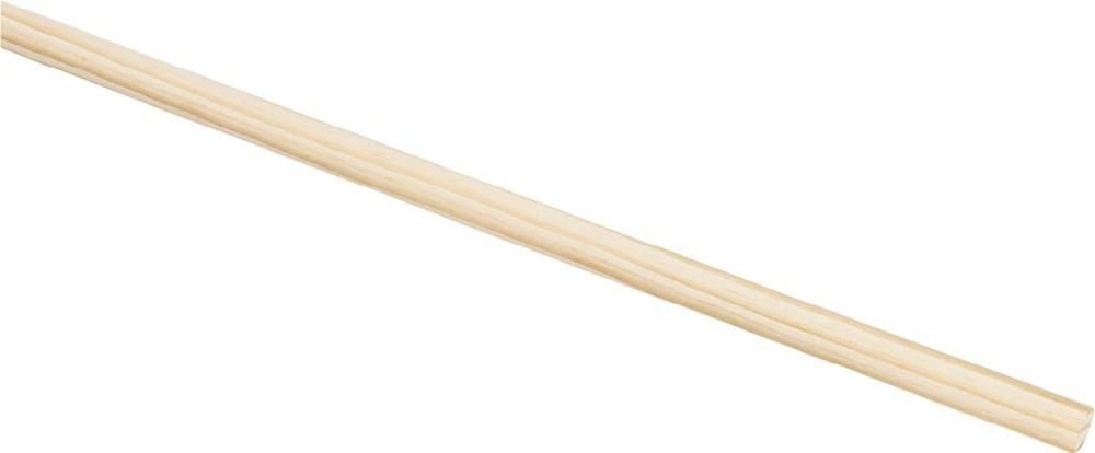 Holzbesenstiel 24 mm 160 cm, Rundkopf