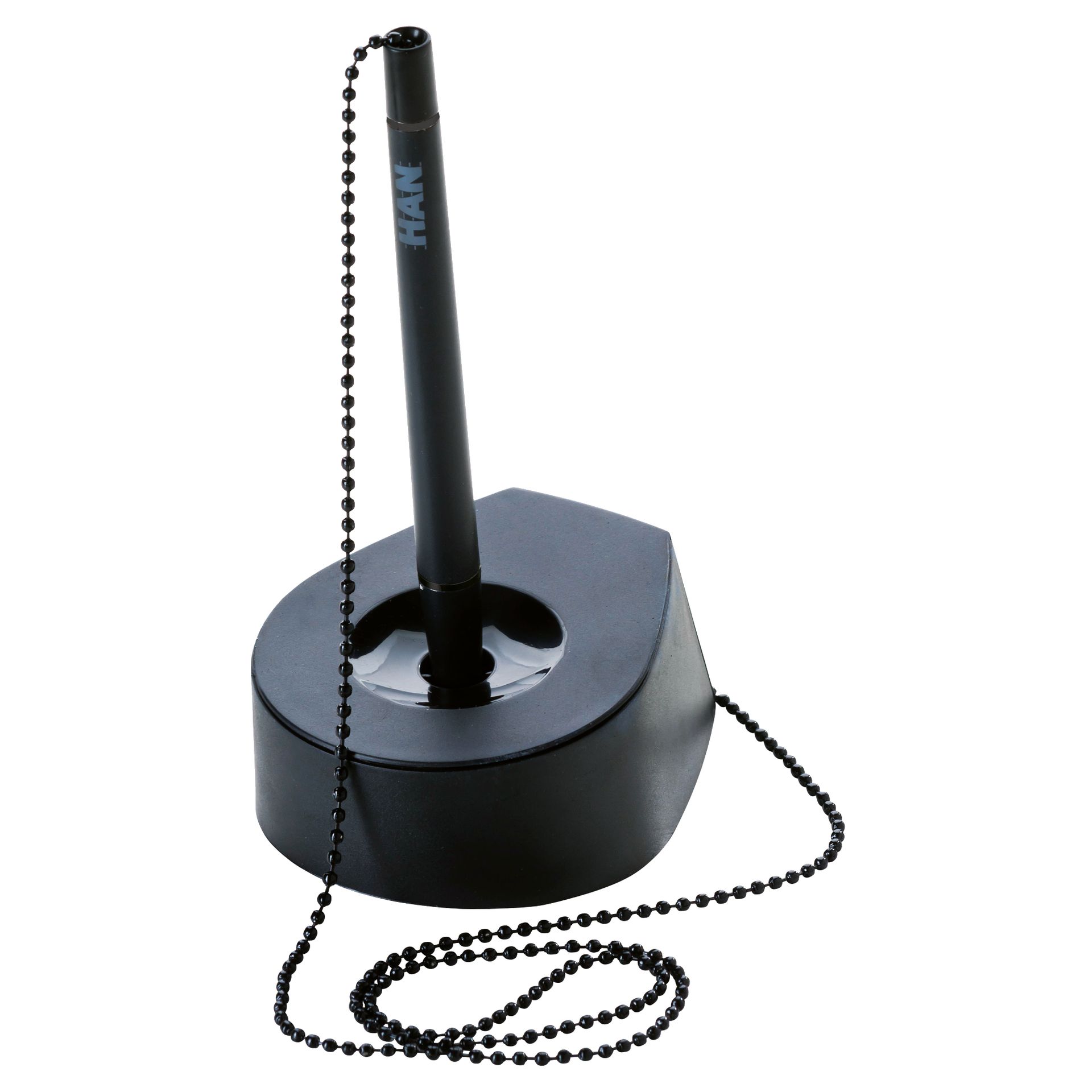 Kugelschreiberständer SALSA +Kette schwarz