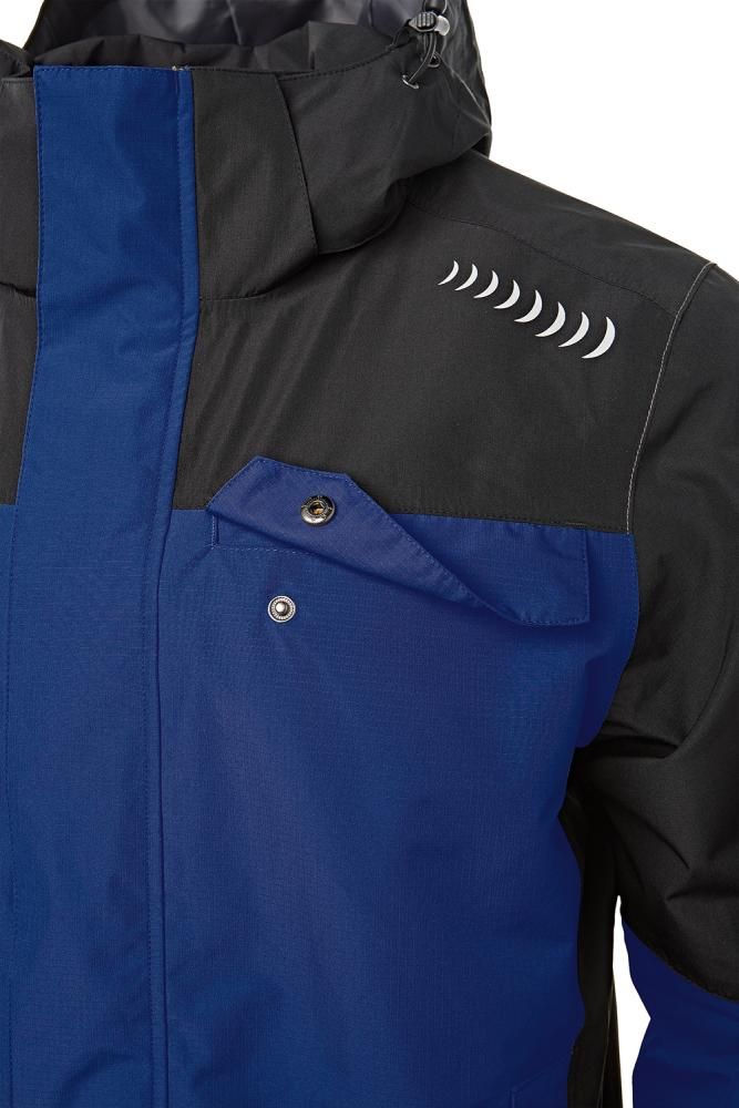 Regenjacke Plus kornblau/schwarz Gr. XL Fortis Elements