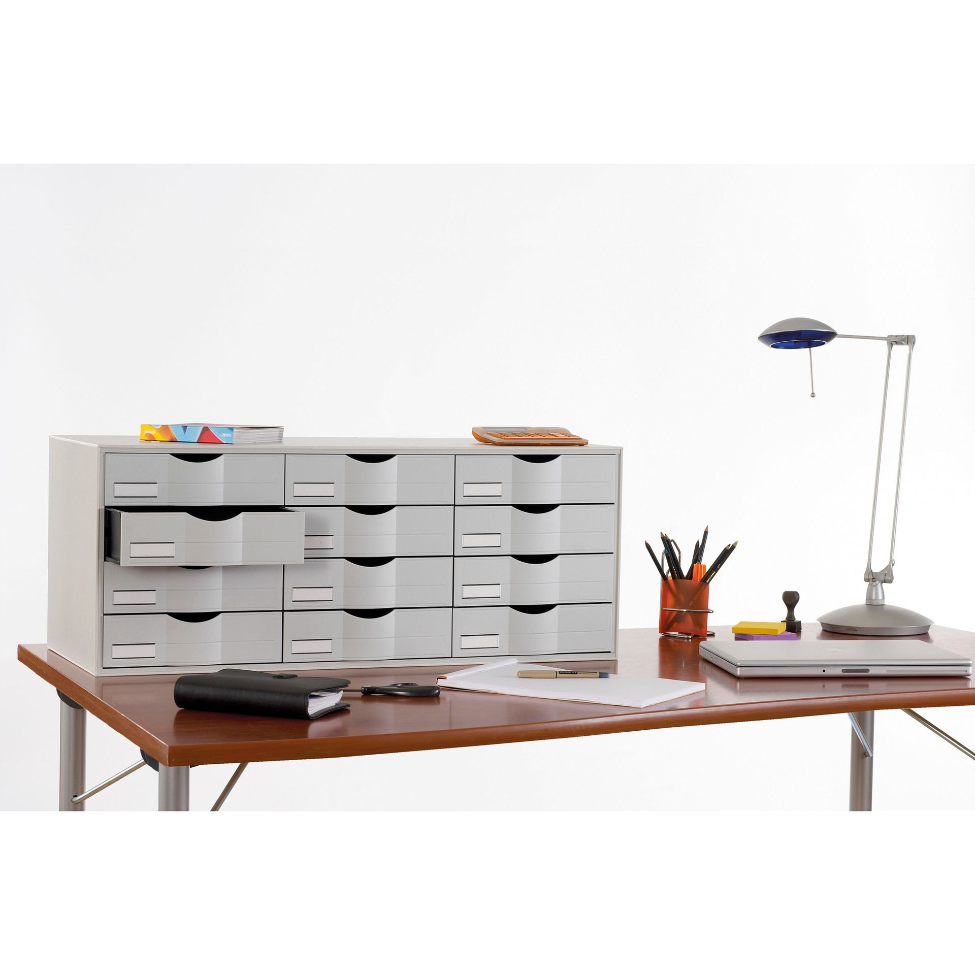 Sortierstation  85,7x32,9x34,2cm 12Fächer gr