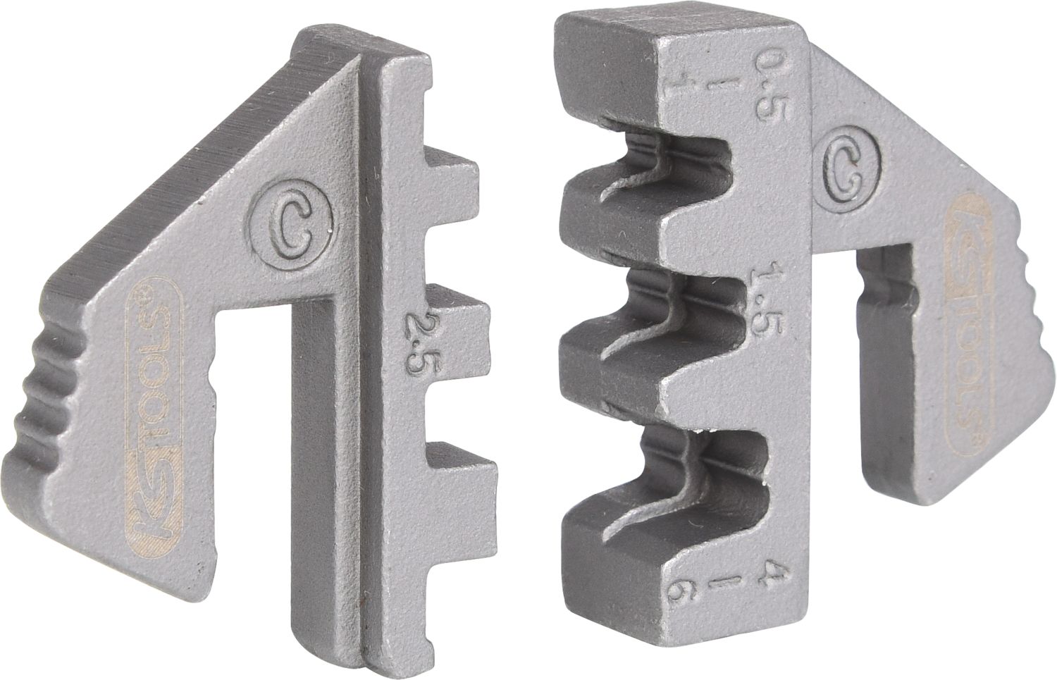 KS Tools Paar Crimp-Einsätze für Flachstecker 4, 8
