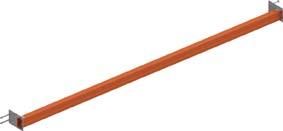 Durchschubsicherung schwer L 1825 mm RAL 2001 Meta MULTIPAL