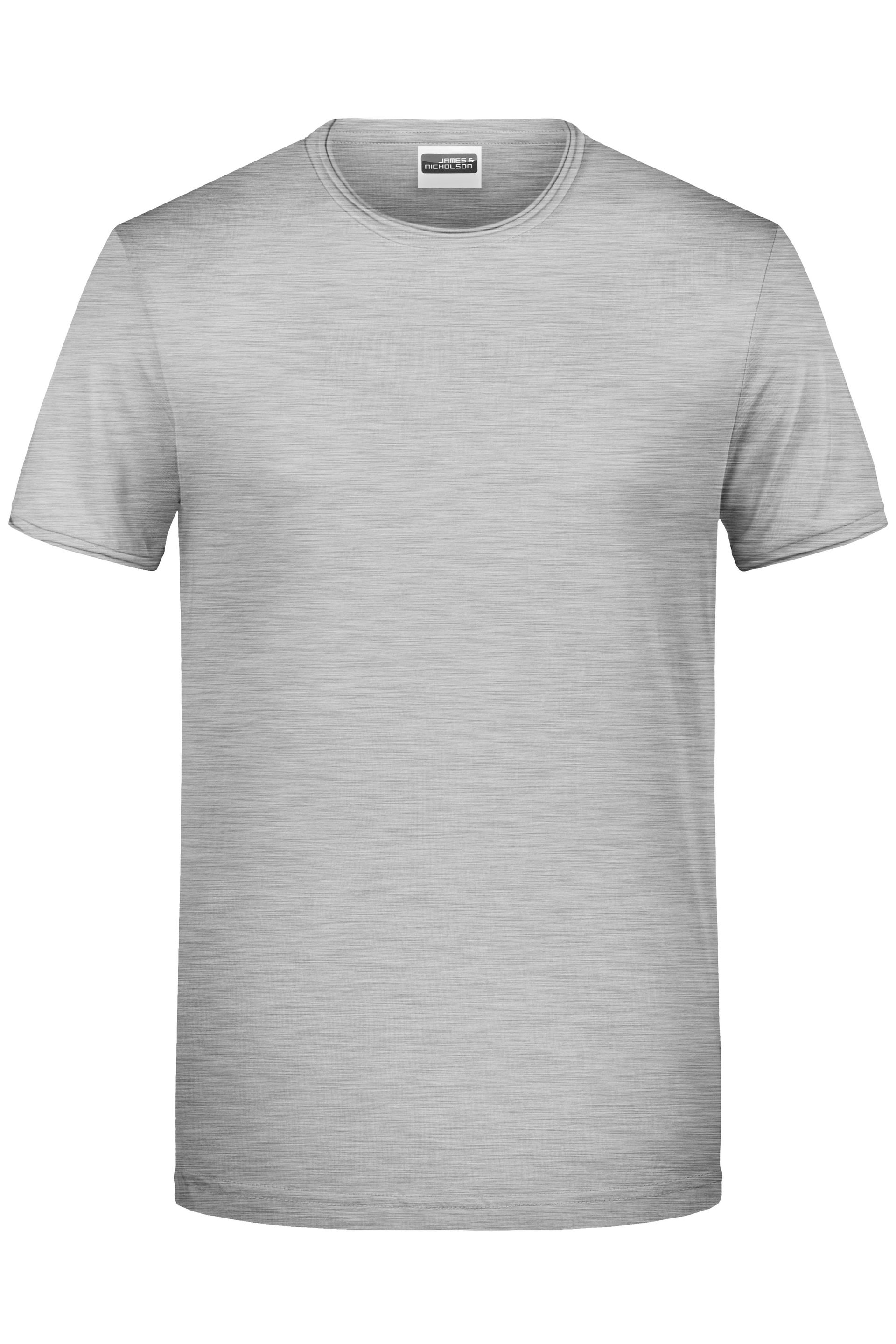 James & Nicholson 8002 Herren-T-Shirt, Grau, Gr. S