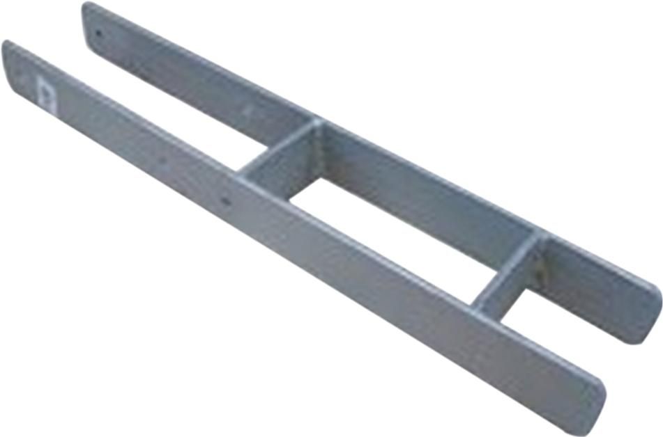 H-Pfostenträger, EDELSTAHL, schwer - 91 mm für Pfosten 9 x 9 cm