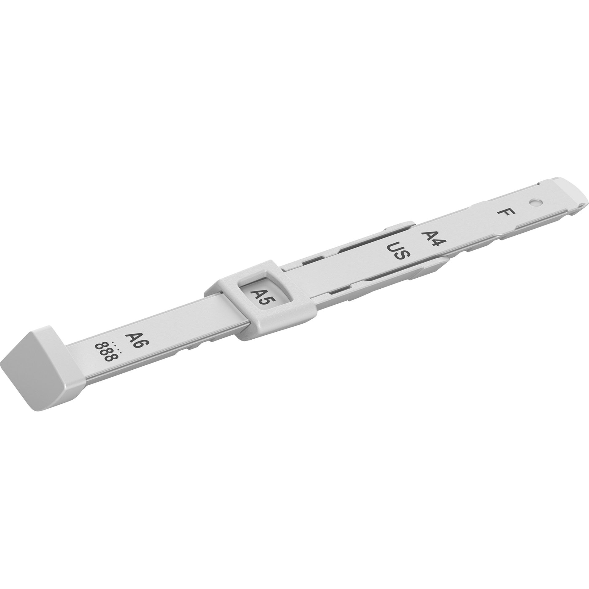 Anschlagschiene NeXXt 136mm Kunststoff hellgrau