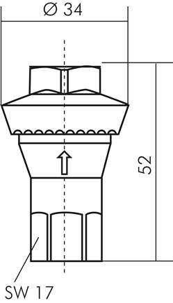 Inline Druckregler G 1/4", 1 bar