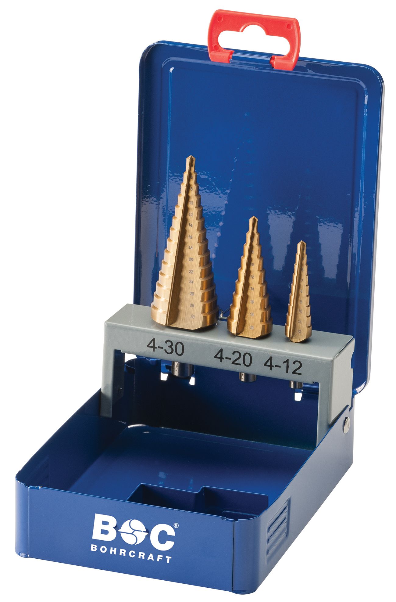 Bohrcraft Stufenbohrer HSS-TiN in Metallkassette