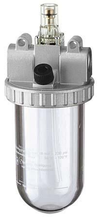 Druckluftnebelöler BR Standard, G1/2" DN15, BG 3, PC-Behälter, RIEGLER
