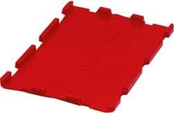 Klappdeckel rot für VTK / D300K,rot B300xT200 mm VE 4 Stk. LA-KA-PE