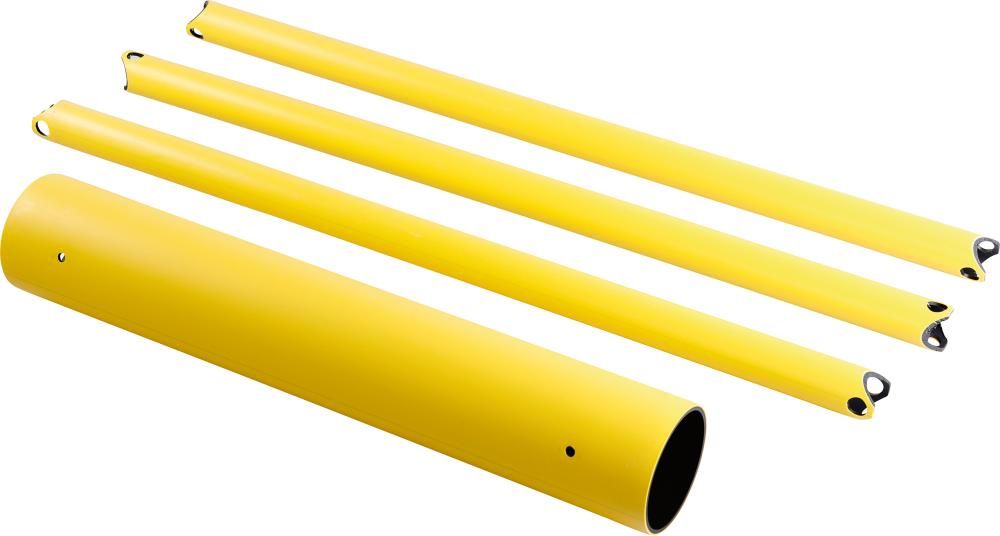 Holmsatz 3xD63,1xD160mm zu Barriere Echo L930 mm gelb