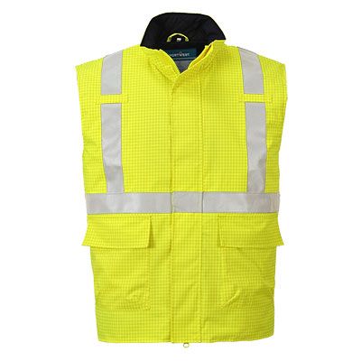 Portwest Bizflame Warnschutz-Weste, Gelb, Gr. S