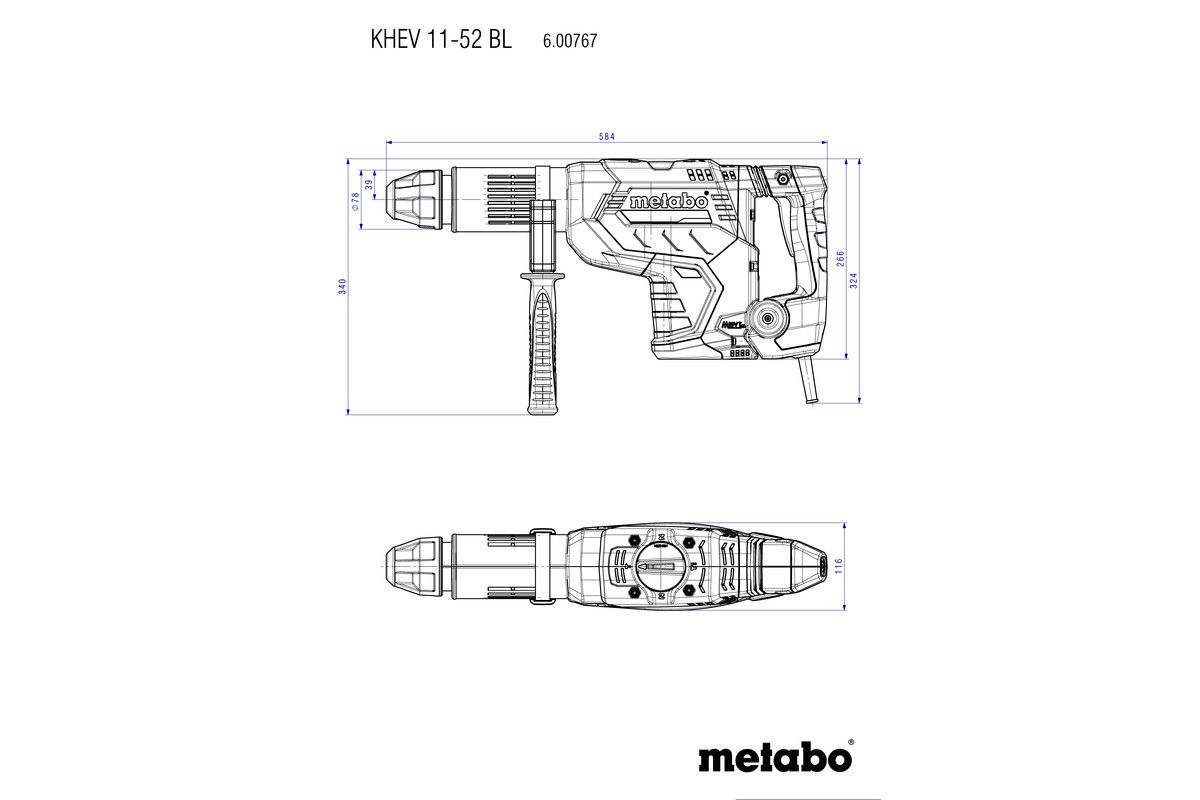 Kombihammer KHEV 11-52 BL Metabo