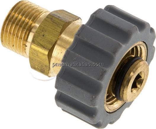 Waschgeräte-Adapter M 21 x 1,5 (Ü-Mutter) - R 3/8" (AG)