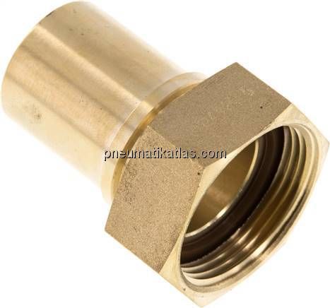 Schlauchtülle, EN14420-5 G 1-1/4"-32 (1-1/4")mm, Messing