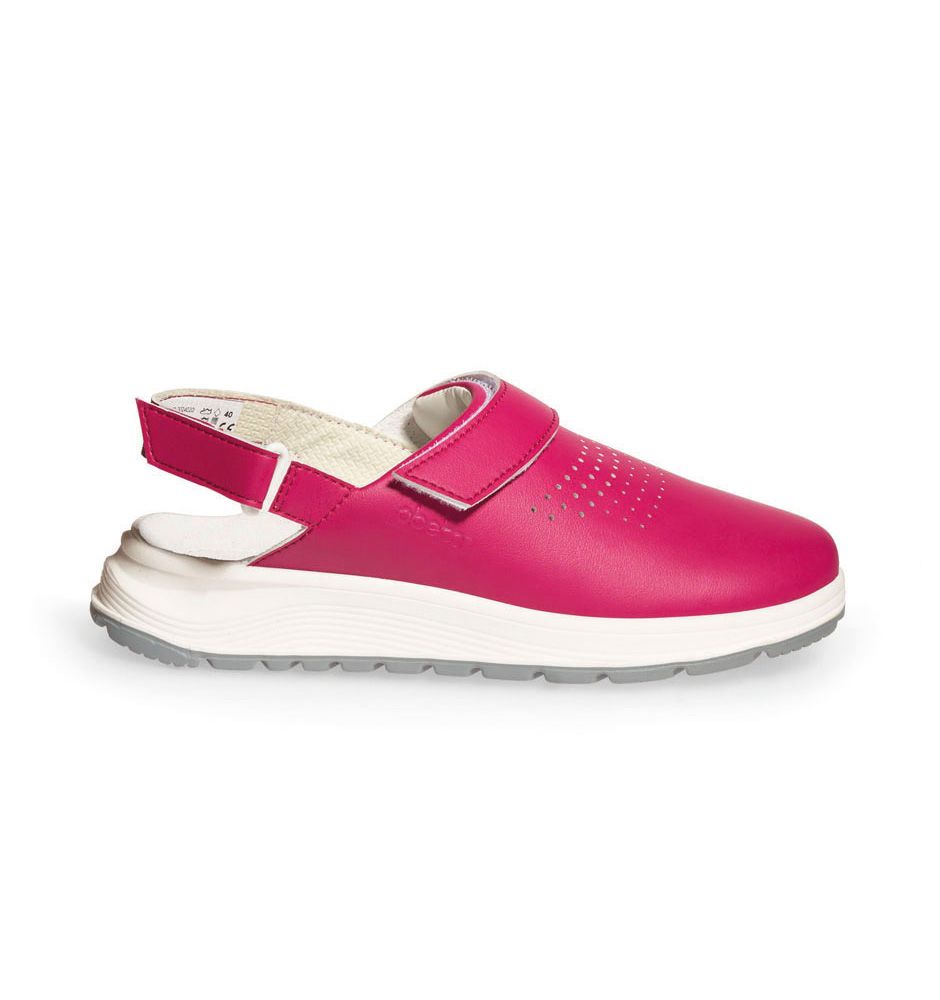 Active Clog fuchsia perforiert mit Klettverschluss - 37