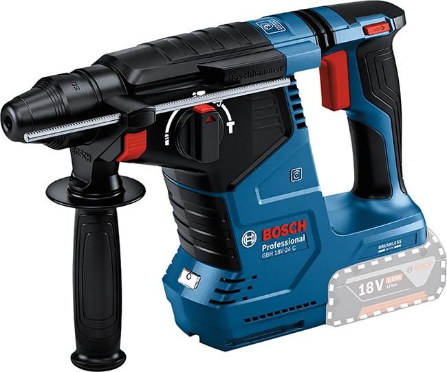 Akku-Kombihammer solo GBH 18V-24 C Bosch ohne Akku ohne Ladegerät L-Boxx