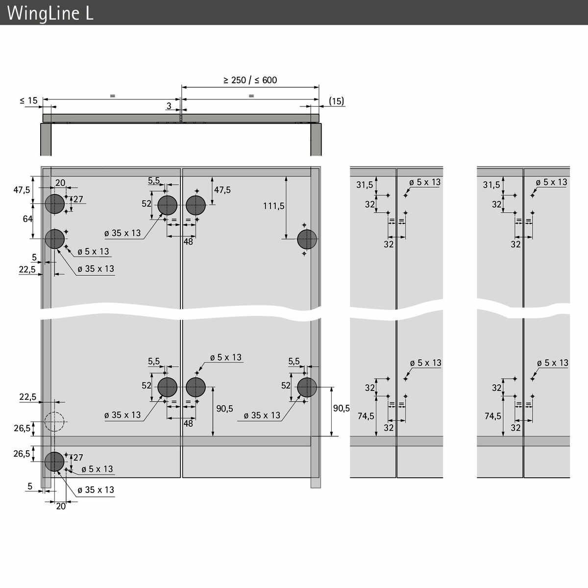 Set WLL PC, schwer, m. SA, links, anth.