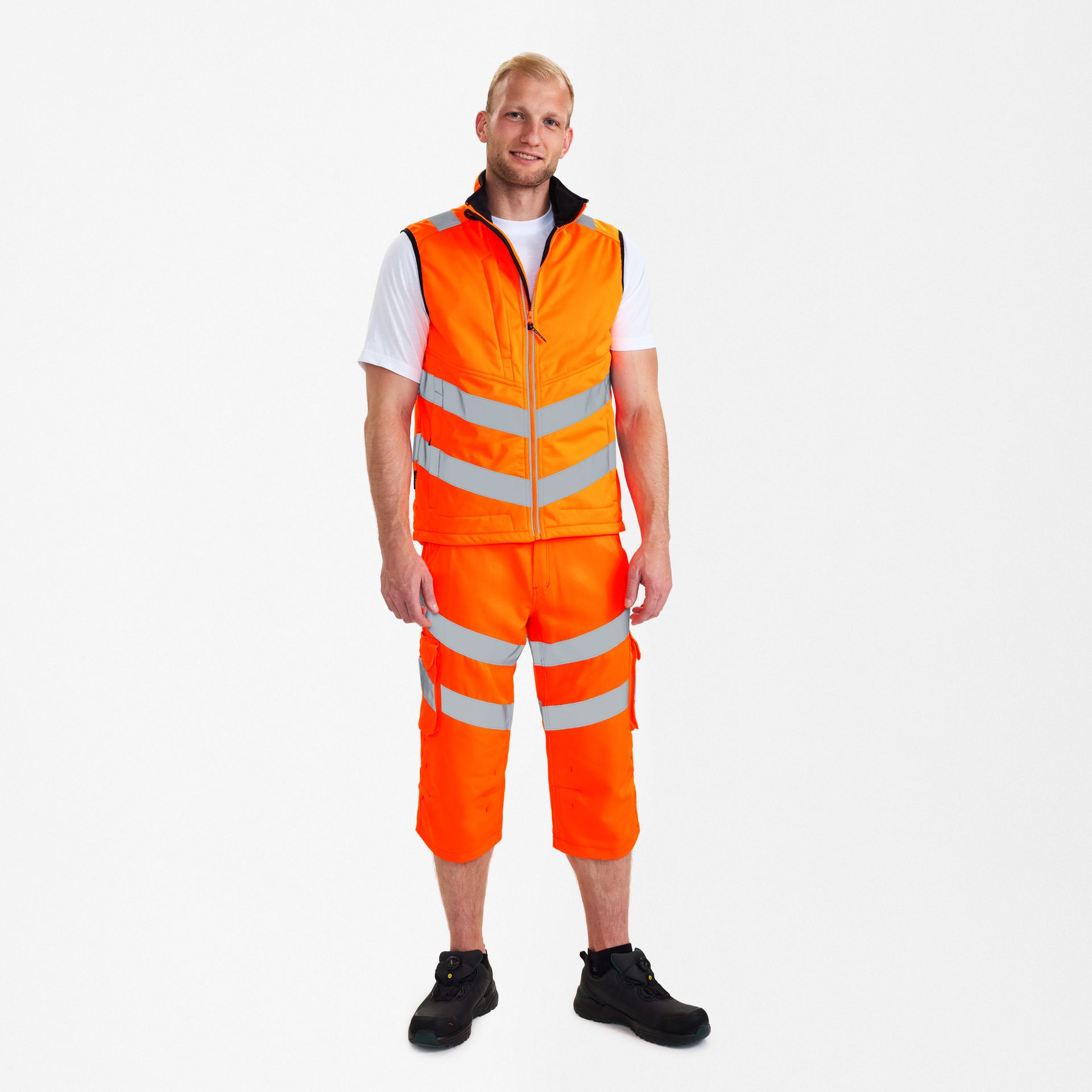 Safety Softshellweste Hi-vis Orange, Gr. L
