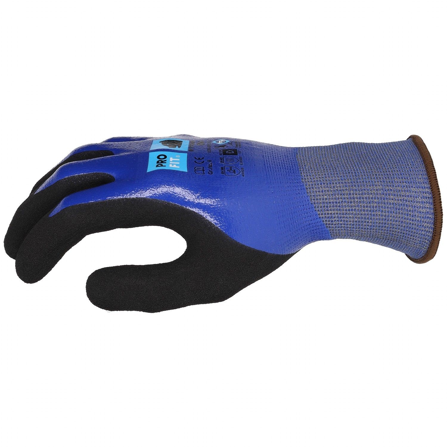 Nitril Schnittschutzhandschuh"Ultra Dry Cut D", blau 10