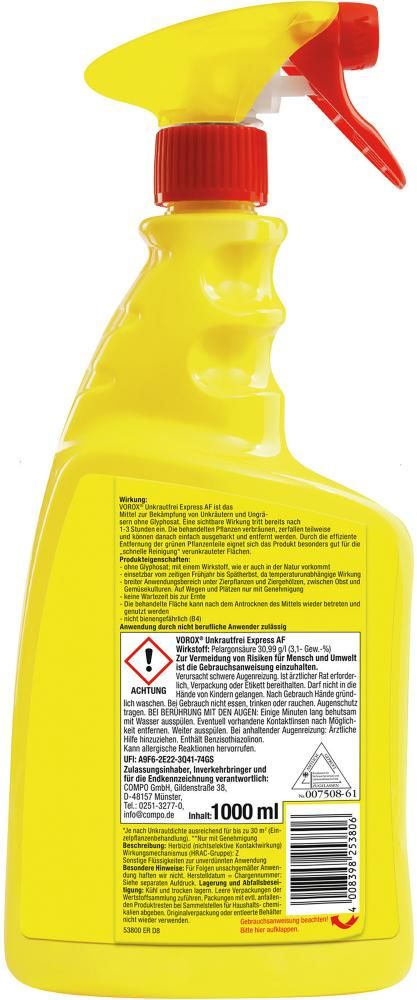 Unkrautfrei Express VOROX AF 1000 ml